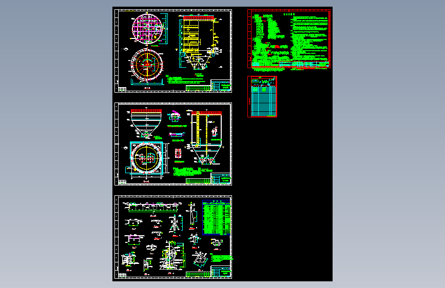 某石灰石粉仓结构CAD施工图=1040881=25