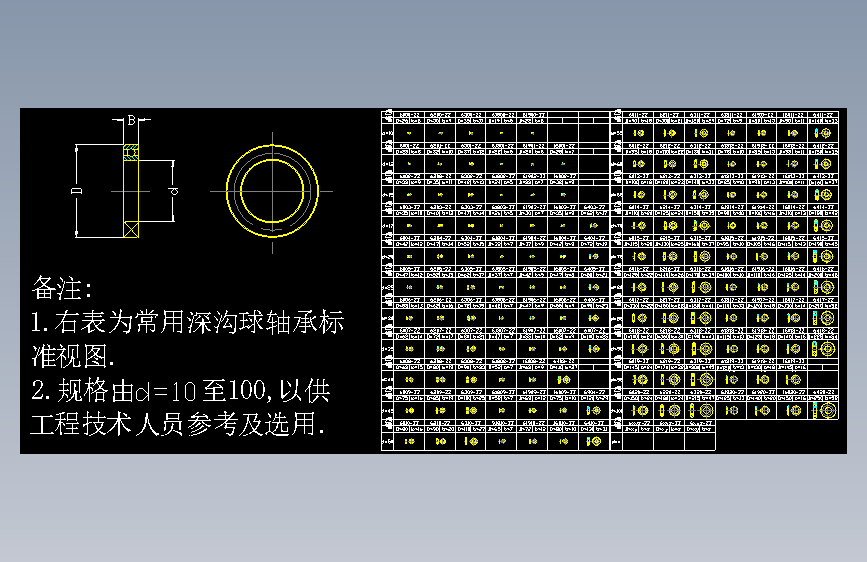 深沟球轴承系列标准视图=27878=0