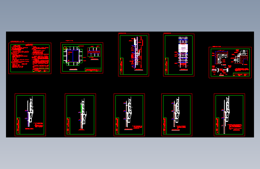 液压爬升模板图纸-液压滑模图纸=281525=18