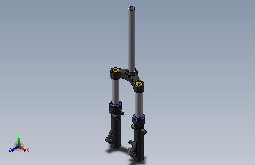 电动车-捷安特133前叉-原格式STEP均含