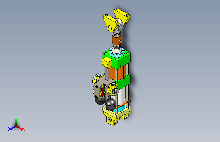30T垂向作动器装配体(200mm行程平=904376=500