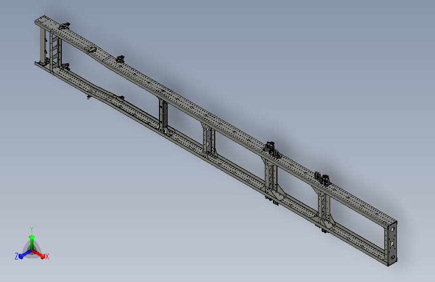 福田某卡车车架=550949=45