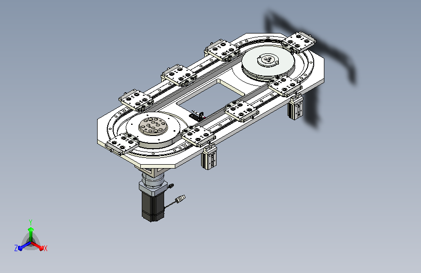环形输送线8工位椭圆环形导轨输送线=1468656=50