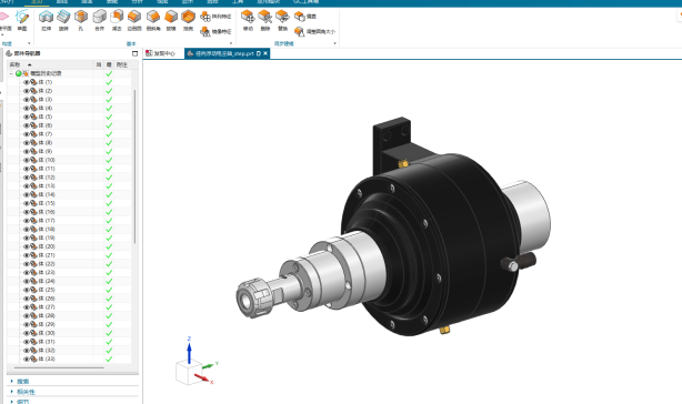 径向浮动电主轴ok 1441197