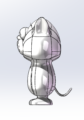 卡通搞怪猫模型