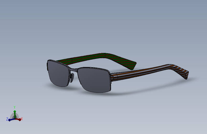 光学眼镜 R5124B 金属眼镜框 配木头眼镜腿