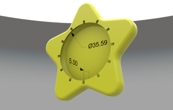 A0005655-光滑的马里奥星形臀塞顶部配件