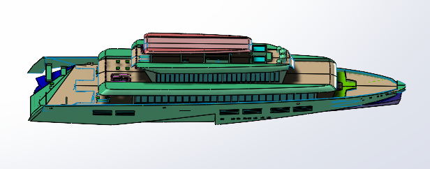 游船，游艇模型3