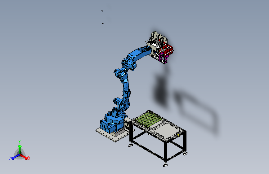 六轴工业机器人三维模型MF1877158