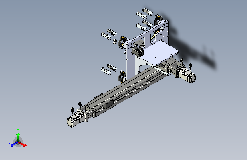 2x2阵型交叉手爪 气动机械爪
