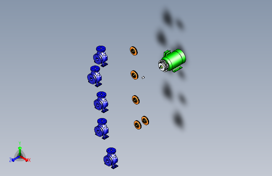 DN水泵装配路线图