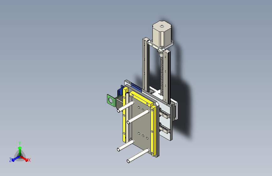 步进电机水平移动机构
