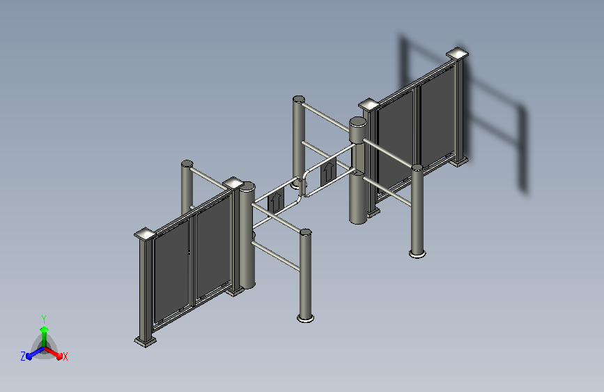 超市感应门闸模型