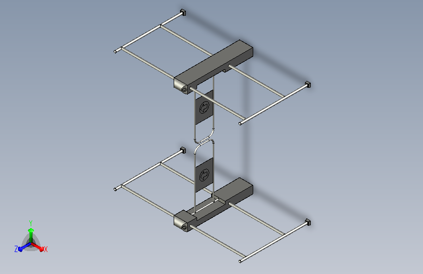 超市入口感应门闸模型