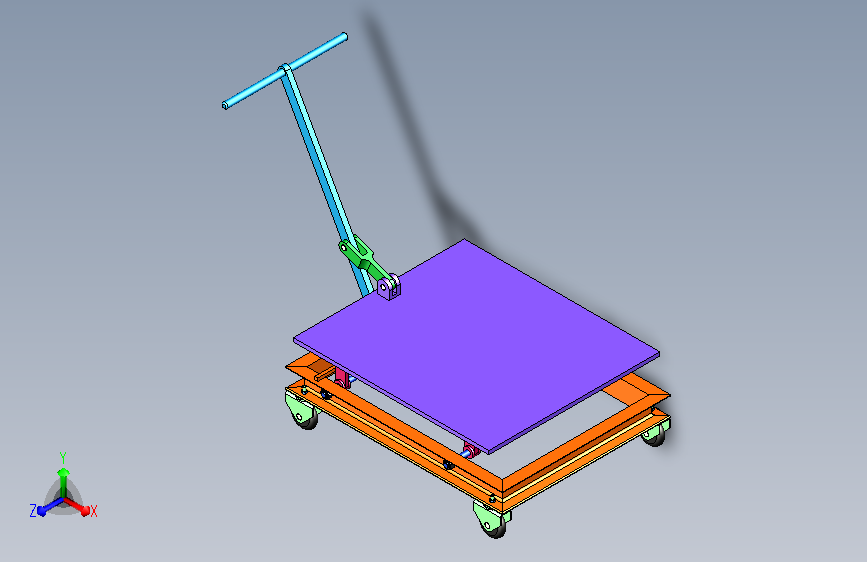 可升降车间转运小车