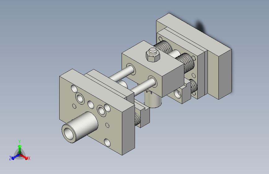 空心圆管立式双向冲缺口模