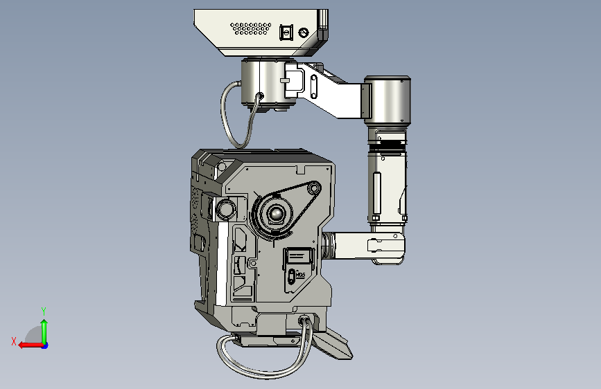 流浪地球MOSS机器人实体模型 背面视图
