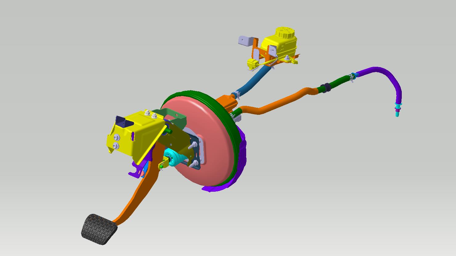汽车刹车助力机构系统=770471=50