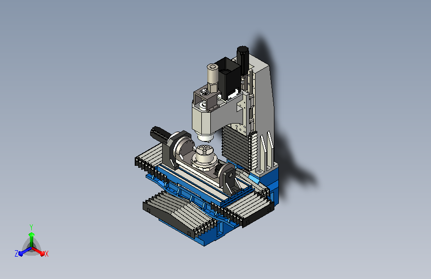 立式四轴数控铣床