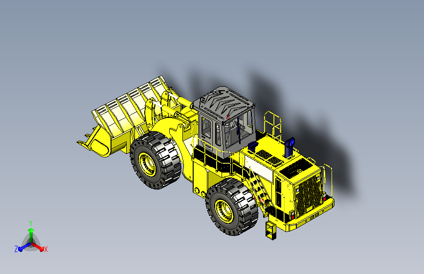 柳工899装载机 铲车模型
