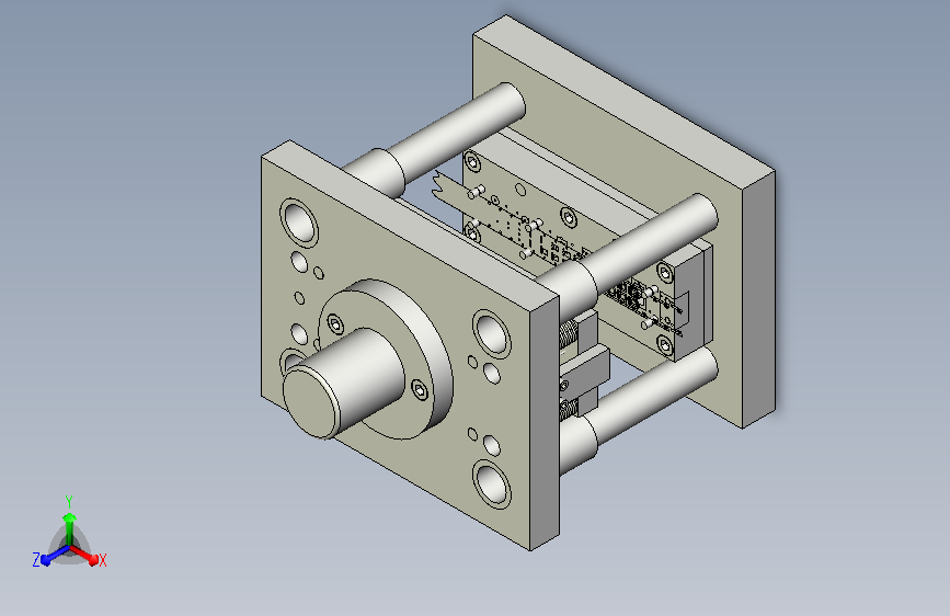 螺母簧片级进模