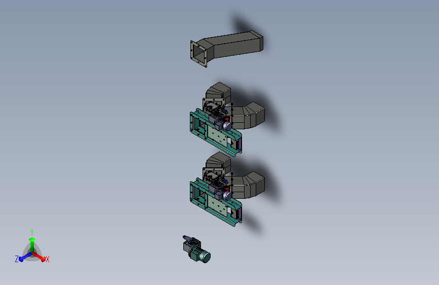螺旋输送机三维模型