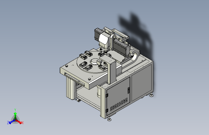 抛光机模型设计