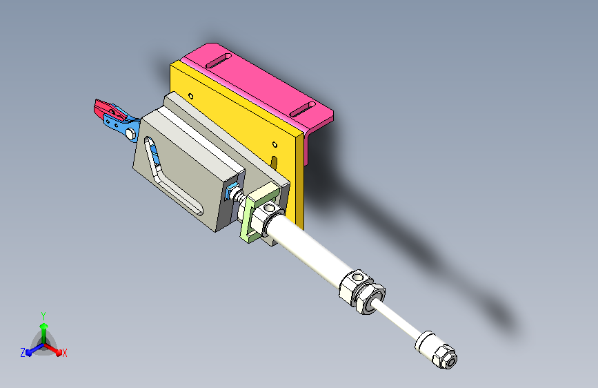 平面口罩右机械剪刀机构