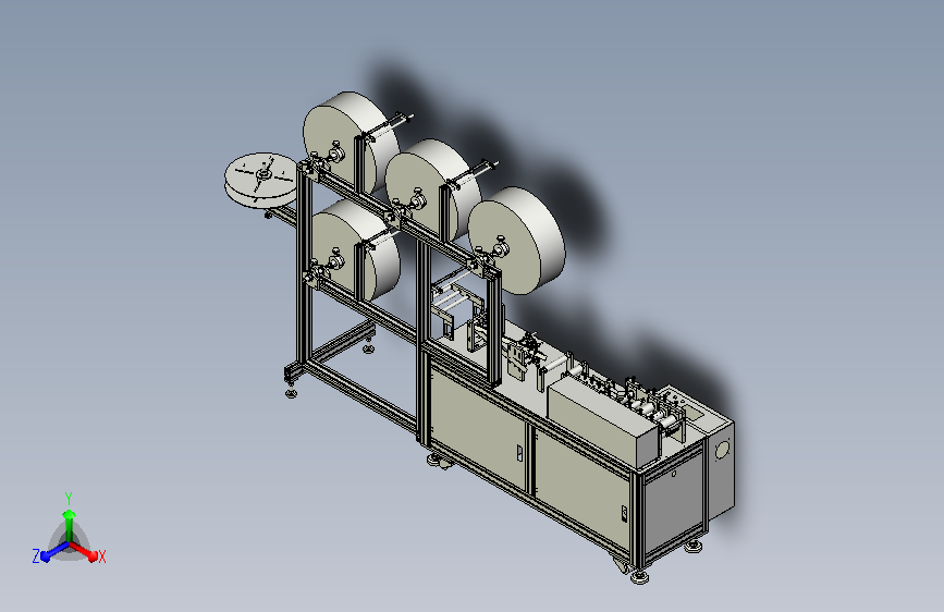 平面口罩机生产设备前段