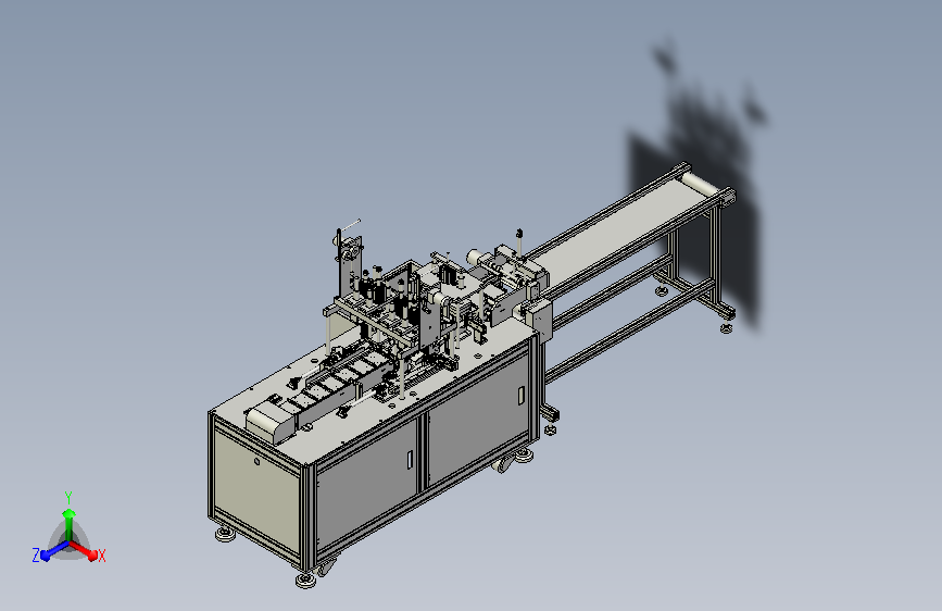 平面口罩机生产线设备后段