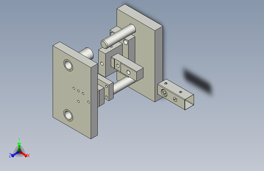 汽车附件冲二孔模
