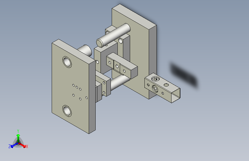 汽车附件冲三孔模
