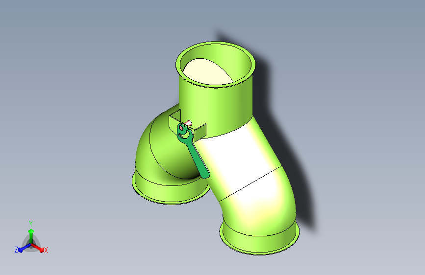 三通人形下料筒