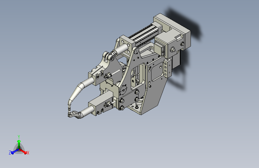 商科C型平角点焊电极数模图