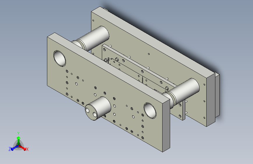 上连接板冲孔落料复合模