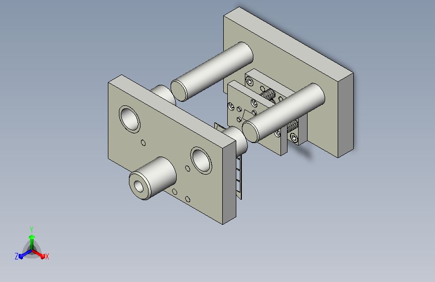 舌簧片冲孔落料复合模
