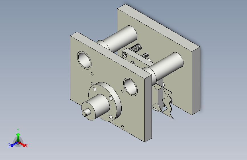 十字块冲孔落料复合模