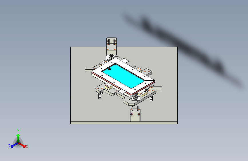 手机夹紧加热机构