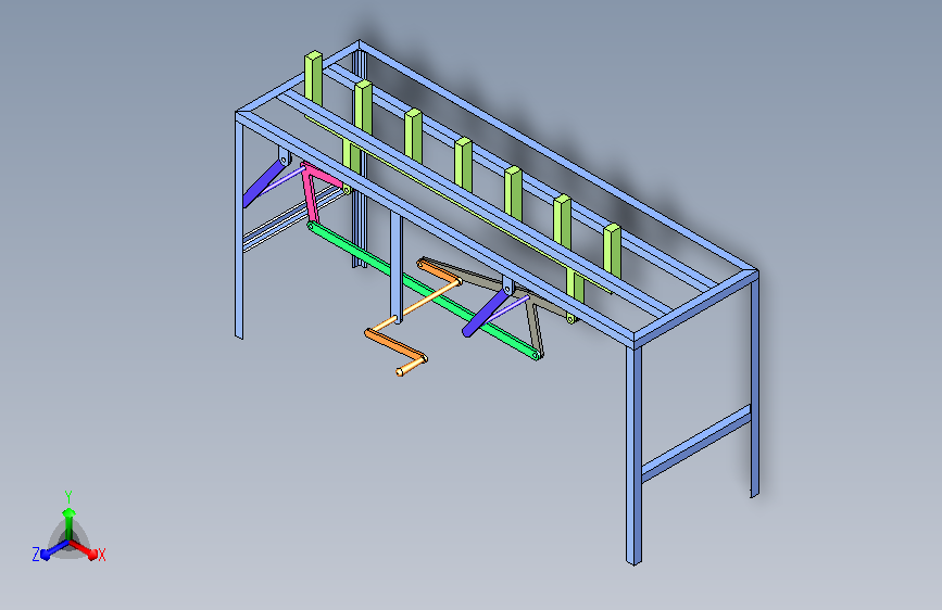 手摇推料送料机构