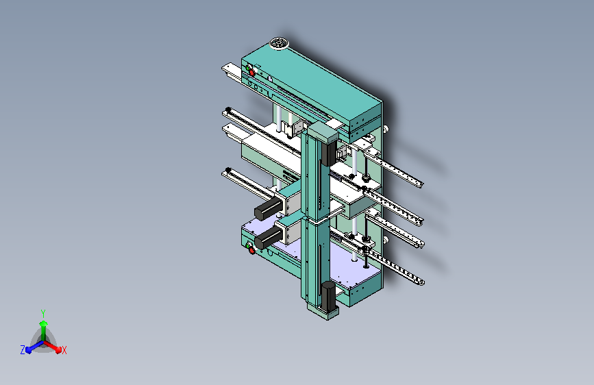 双轨道在线式点胶机