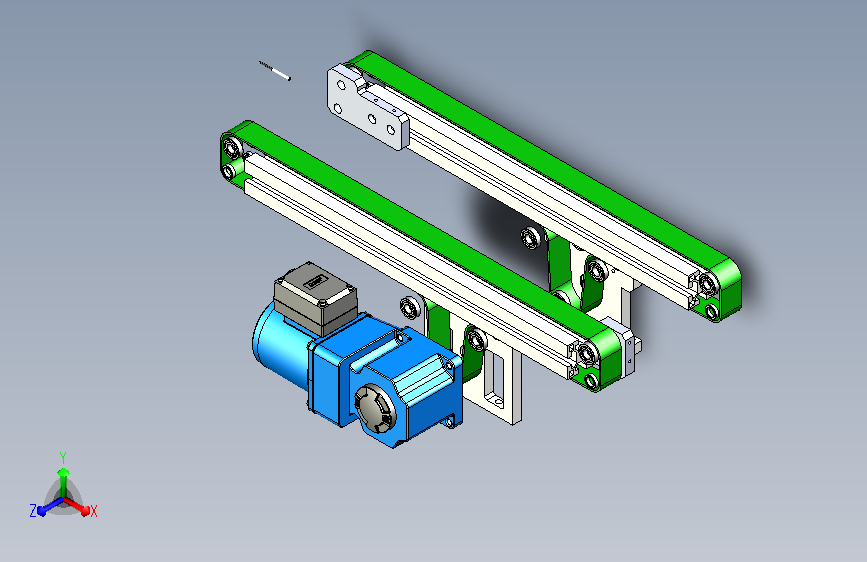 双皮带流水线模组进料流线