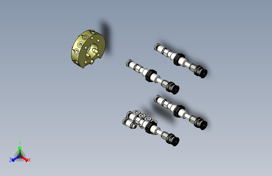 四吸盘工装3D+工程图