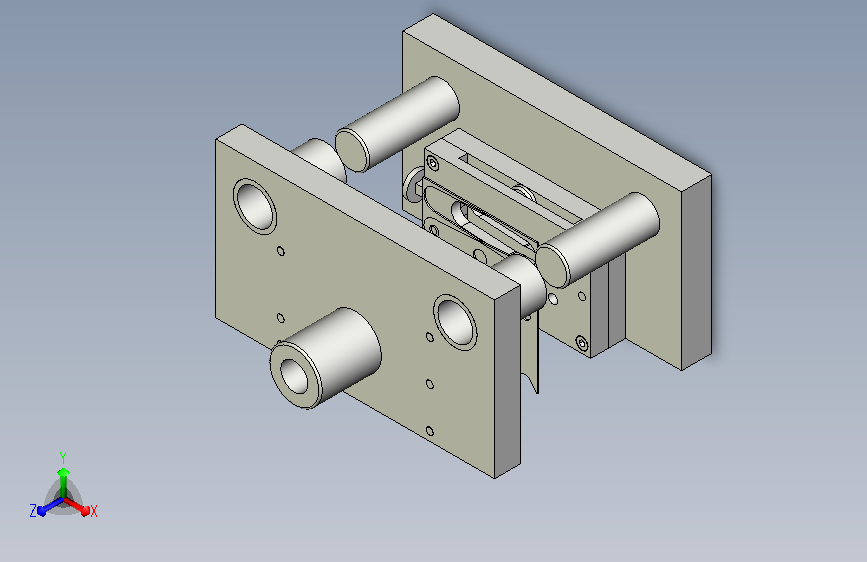 梭形板冲孔落料级进模