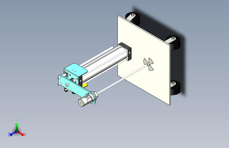 台车式自动升降气动搅拌机