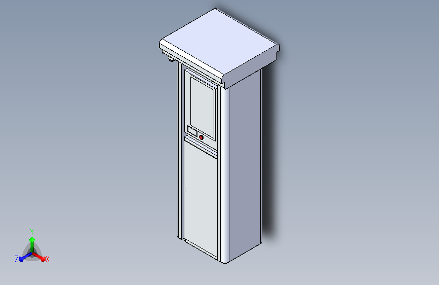 微型应急站三维模型