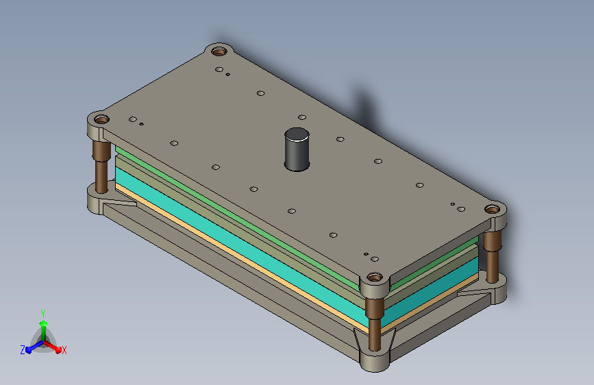 文件夹夹片级进模设计