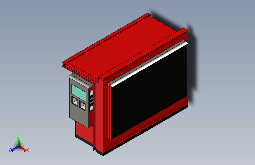 新型报刊亭+应急箱 3D模型