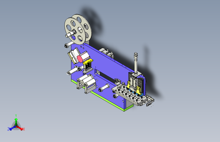 一款12工位的手机充电器贴膜机构