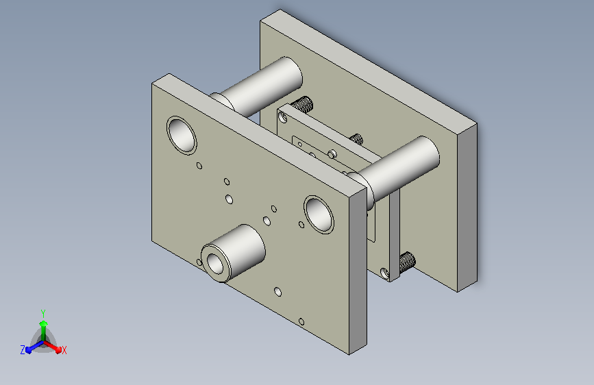 异形板冲孔落料复合模