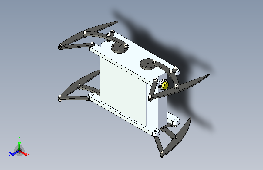 蜘蛛四足仿生机构